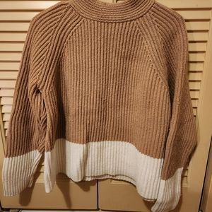 Ribbed Mock Neck Sweater